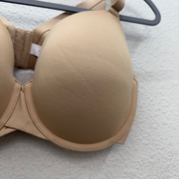 Cacique Lightly Lined Full Coverage Beige Adjustable Strap Bra Womens size 38DD - Picture 3 of 6